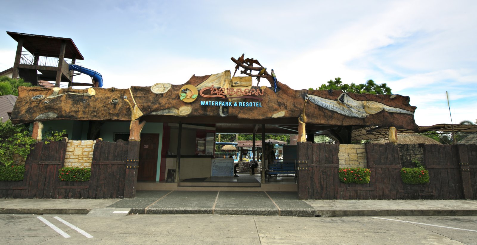 The waterpark entrance